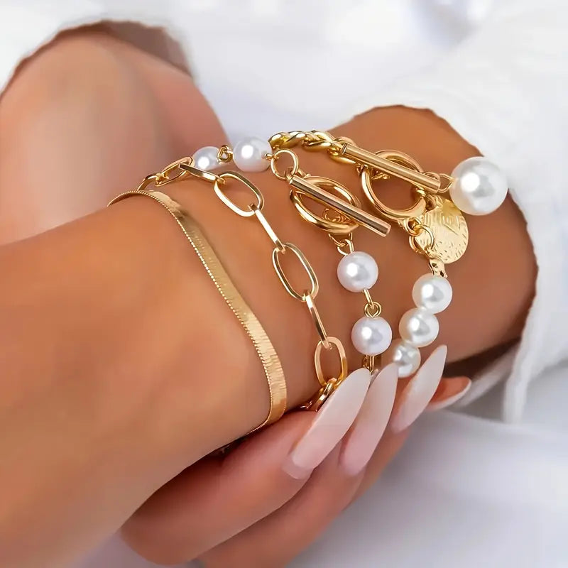 Set di 4 braccialetti