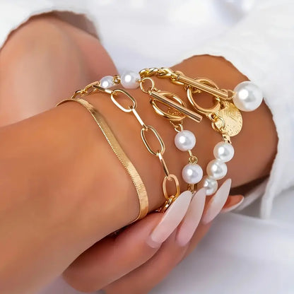 Set di 4 braccialetti