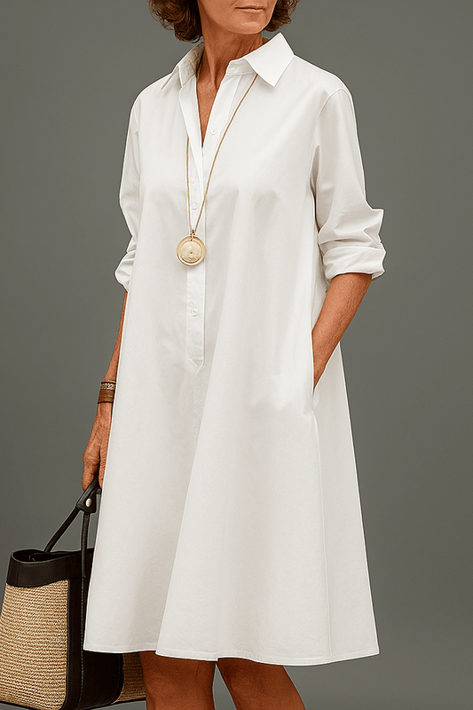 Waltraud - Abito midi elegante e di qualità per uno stile senza tempo