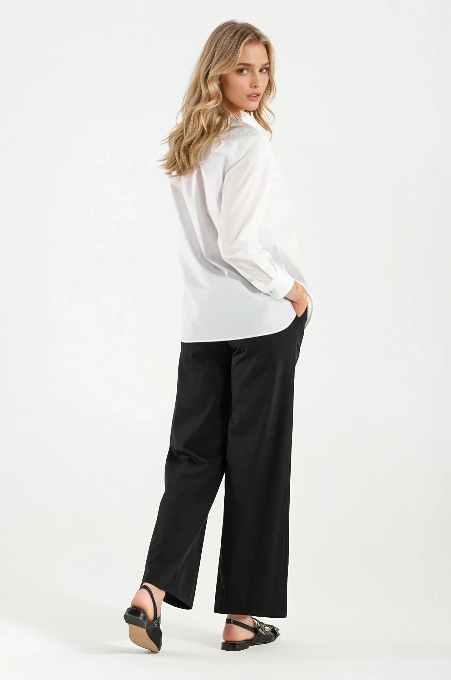 Camicia di Cotone Bianca Milano