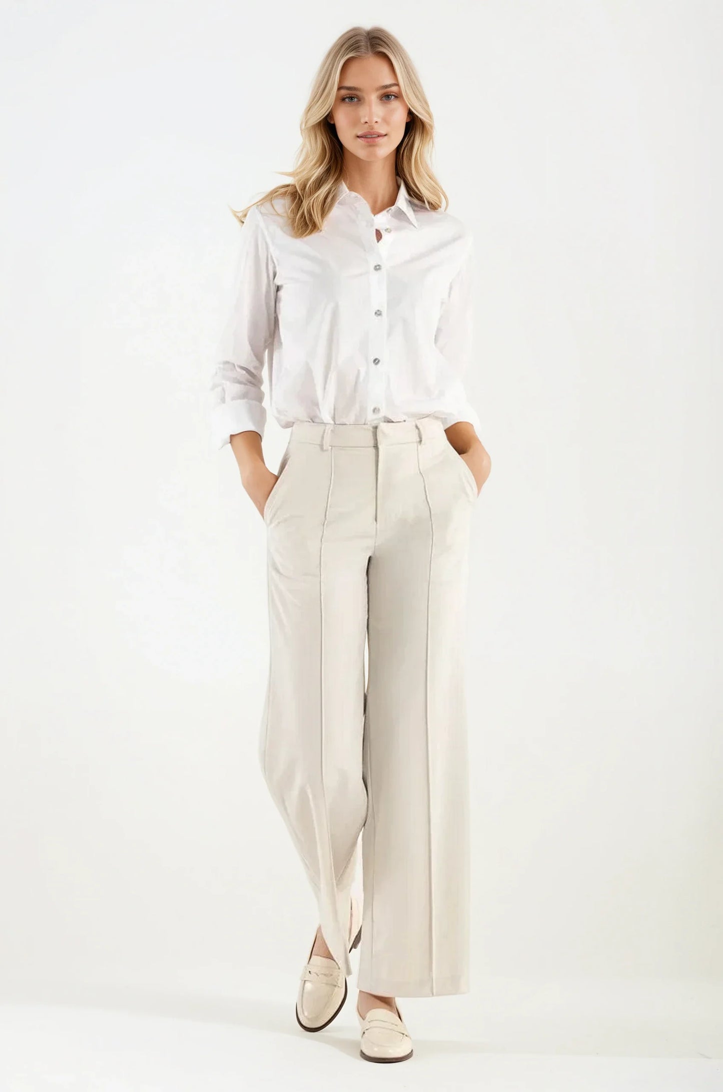 Pantalone Colore Crema
