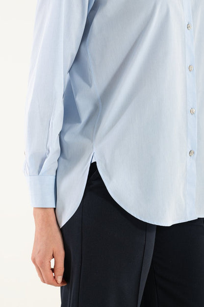 Camicia di Cotone Celeste Milano