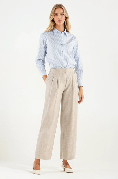 Camicia di Cotone Bacchetta Celeste Milano