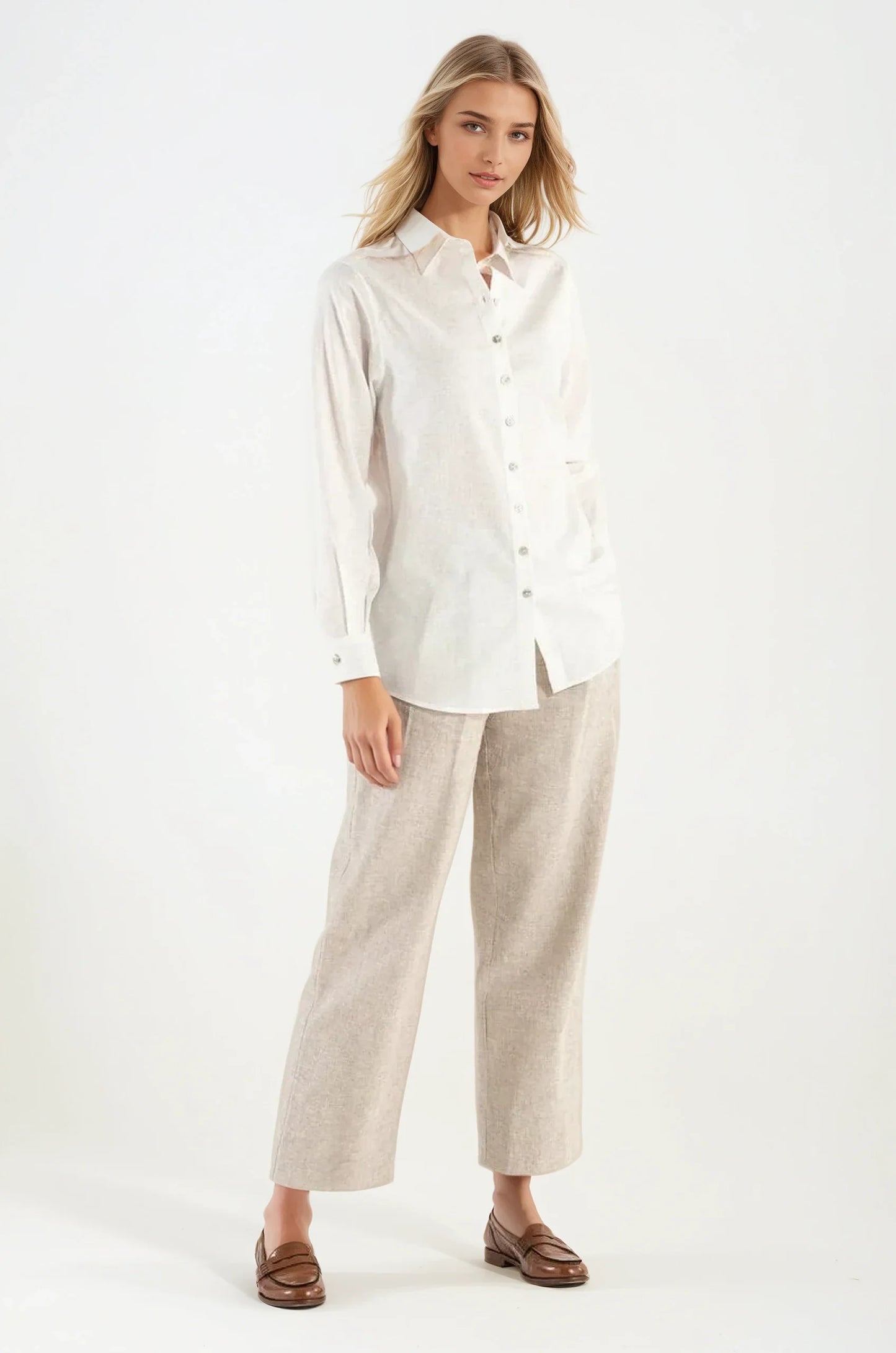 Camicia di Lino Naturale Portofino