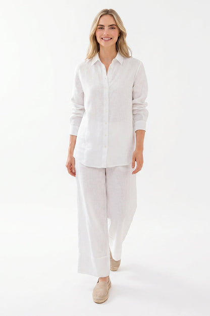 Camicia di Lino Bianca Portofino